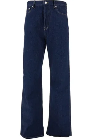 Gucci Jeans Loose Fit con ricamo Rosa Uomo 34