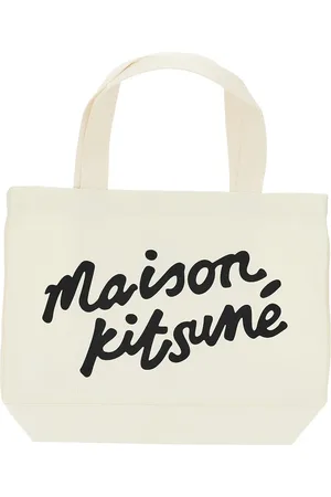 Maison Kitsuné Tote bag in cotone Maison Kitsuné Handwriting