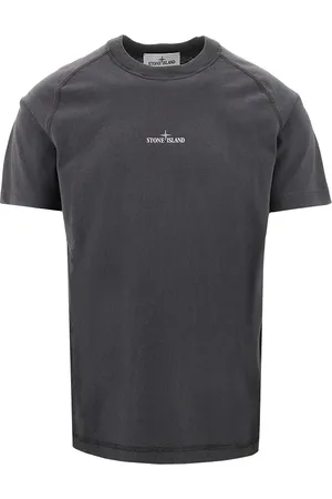 Stone Island T-shirt in cotone organico con stampa logo Uomo S