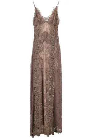 Alberta Ferretti Abito lungo in pizzo