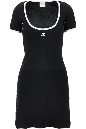 Courrèges Mini abito in jersey Holistic Contrast