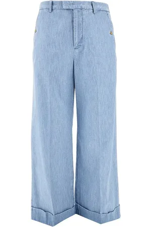 VALENTINO Pantalone a gamba ampia in denim Uomo 46