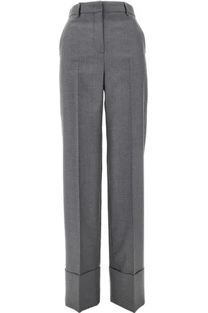 VALENTINO Pantalone in lana vergine con risvolto