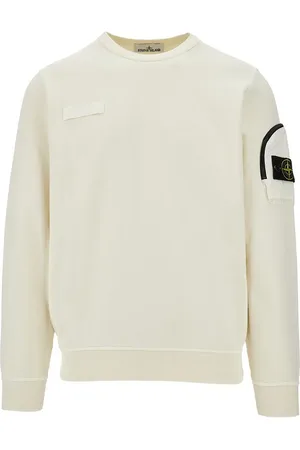 Stone Island Felpa girocollo con tasca sulla manica Uomo M