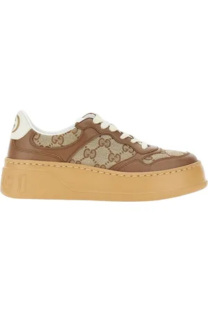 Gucci Sneakers in pelle e Original GG