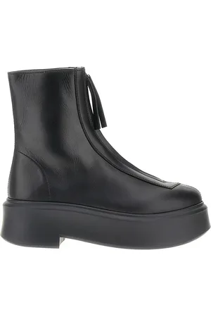 The Row Stivaletti Zipped in pelle