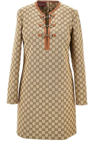 Gucci Mini abito in tessuto GG con Morsetti