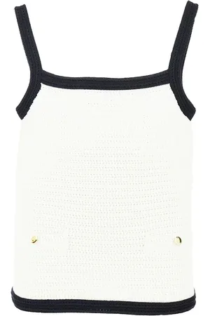 Gucci Top in maglia con finiture a contrasto