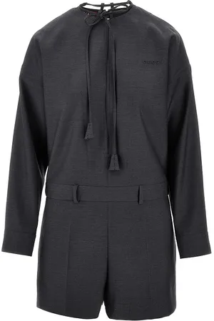 Gucci Jumpsuit corta in lana leggera