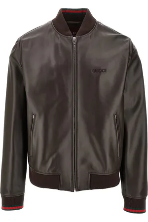 Gucci Bomber in nappa con logo ricamato Uomo 52