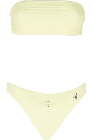 The Attico Bikini a fascia con logo gommato