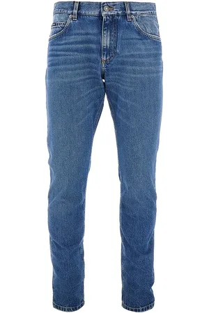 Dolce & Gabbana Jeans Regular Fit con logo ricamato Uomo 46