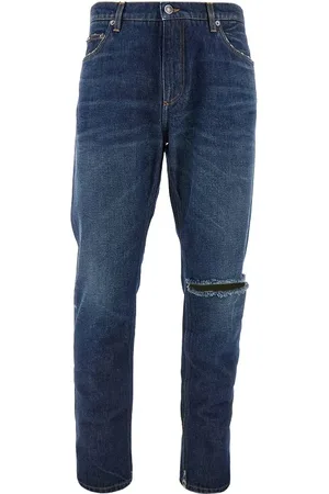 Dolce & Gabbana Jeans Loose con placca logo Uomo 46