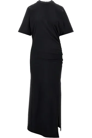 Pinko Abito lungo in jersey con spalle imbottite