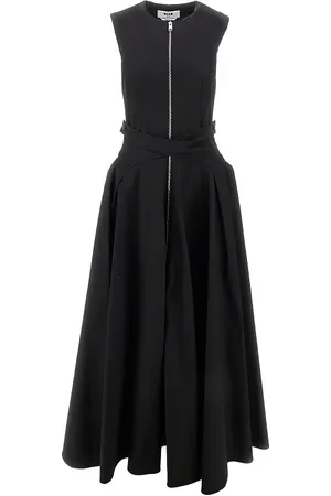 Msgm Abito midi in gabardine