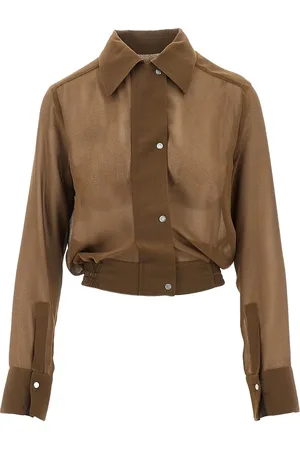 Pinko Camicia taglio bomber in georgette