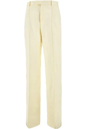 Bottega Veneta Pantalone a gamba dritta in lino