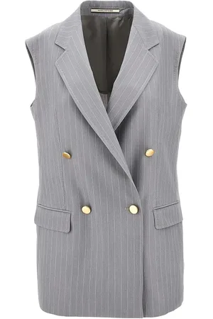 TAGLIATORE Gilet sartoriale doppiopetto gessato