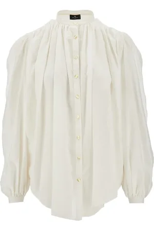 Etro Camicia in cotone e seta Paisley