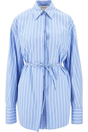 Sportmax Camicia oversize in popeline a righe