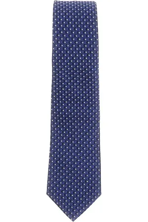 Emporio Armani Cravatta in twill di seta con motivo jacquard Uomo Unica
