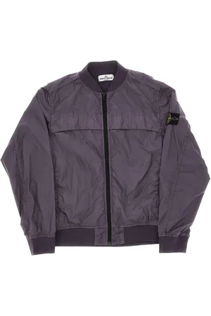 Stone Island Giacca antivento con Badge logo Bambino 14Y