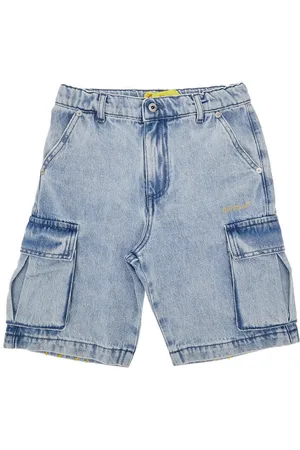 OFF-WHITE Bermuda cargo in denim Bambino 12+