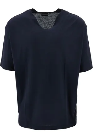 Emporio Armani T-shirt in jersey di misto cotone e seta ASV Uomo L
