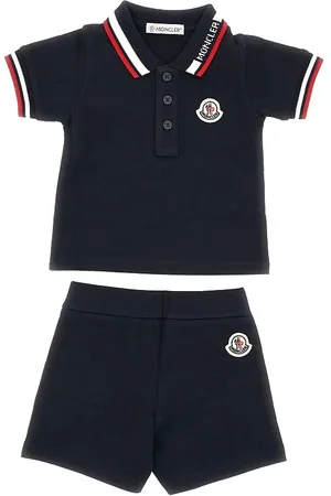Moncler Completino due pezzi in piquet di cotone Bambino 3Y