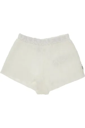 DOU DOU Shorts in popeline con ricami Bambino 8Y