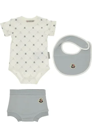 Moncler Completino tre pezzi in jersey di puro cotone Bambino 9-12M