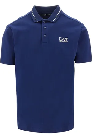 EA7 Polo in piquet stretch Uomo L
