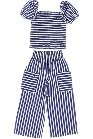 Ralph Lauren Completino due pezzi in cotone a righe Bambino 10Y