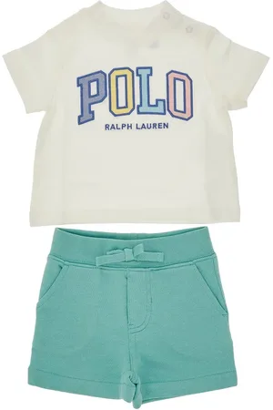 Ralph Lauren Completino due pezzi in misto cotone Bambino 9M