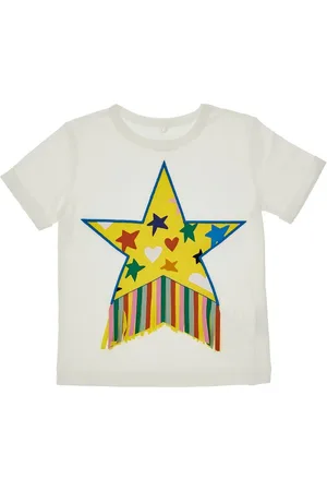 Stella McCartney T-shirt con stella e frange Bambino 14Y