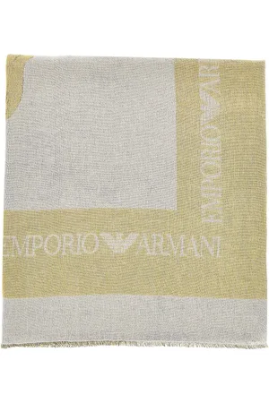 Emporio Armani Stola in misto lino e seta Uomo Unica