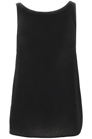 Emporio Armani Top in crepe con bottoni sul retro