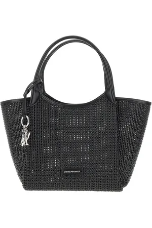 Emporio Armani Shopping bag in pelle sintetica intrecciata