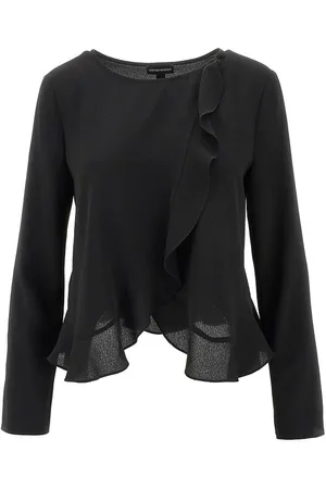 Emporio Armani Giacca in crepe con volant