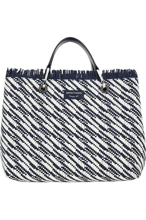 Emporio Armani Borsa MyEA media in stuoia intrecciata