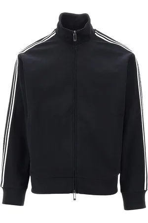 Emporio Armani Felpa full-zip in jersey con bande logate Uomo L