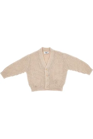 Il gufo Cardigan in cotone organico Bambino 9M