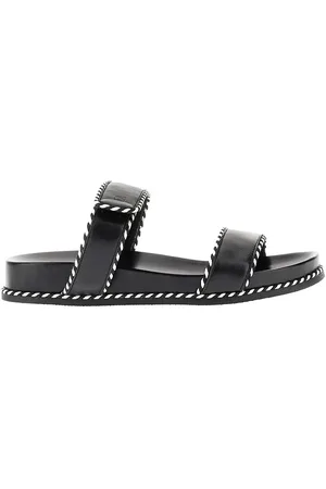 Emporio Armani Ciabatta double strap-in nappa