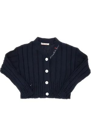 Marni Mini abito in cotone con effetto sdrucito Bambino 12Y