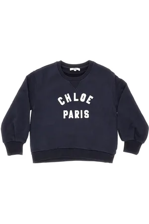 Chloé Felpa girocollo con logo ricamato Bambino 8Y