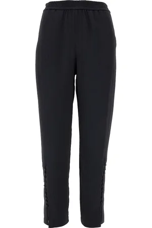 Emporio Armani Pantalone in creponne con dettaglio bottoni