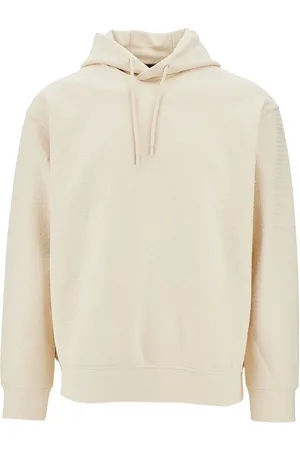 Emporio Armani Felpa in jersey jacquard lettering all-over Uomo M