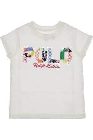 Ralph Lauren T-shirt con logo patchwork Bambino 6Y