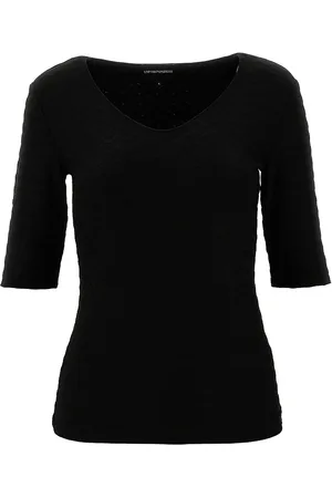 Emporio Armani T-shirt in jersey stretch jacquard