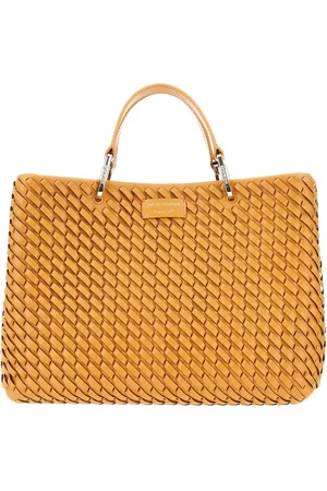 Emporio Armani Borsa MyEA media in pelle intrecciata